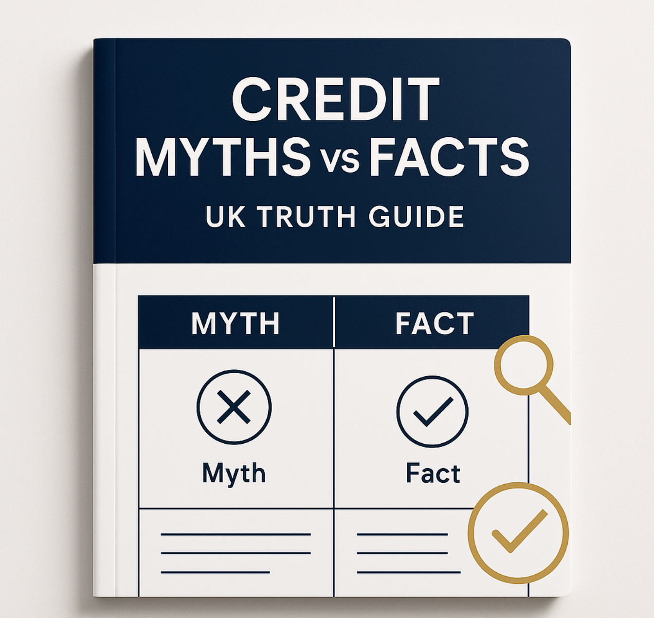 🔍 Credit Myths vs Facts: UK Truth Guide
